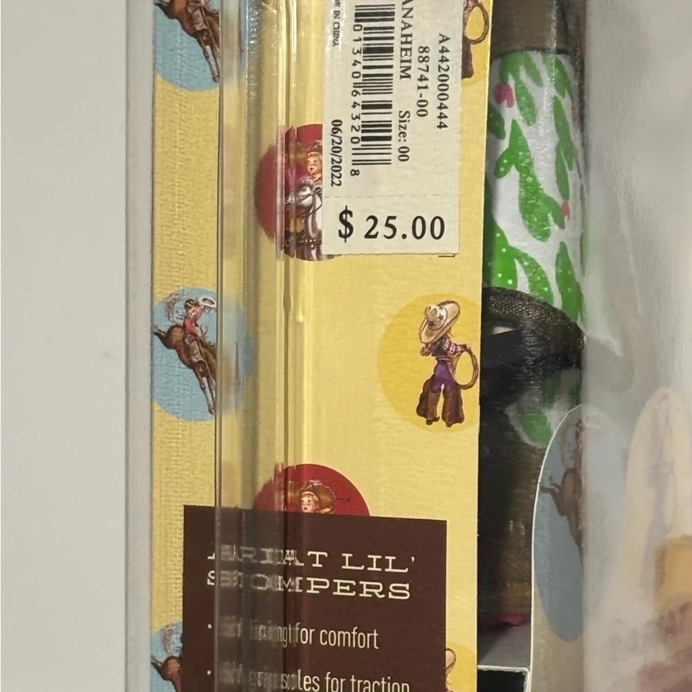 Ariat Lil' Stompers Anaheim Cactus Print Baby Bootie Size 0 Pink Sole - Picture 4 of 6